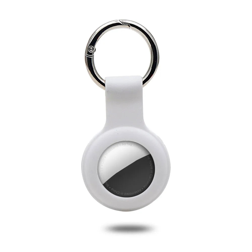 Cover for Apple Airtags Case Liquid Silicone Protective Shell Tracker Accessories Anti-Scratch Sleeve Keychain Air Tag Case